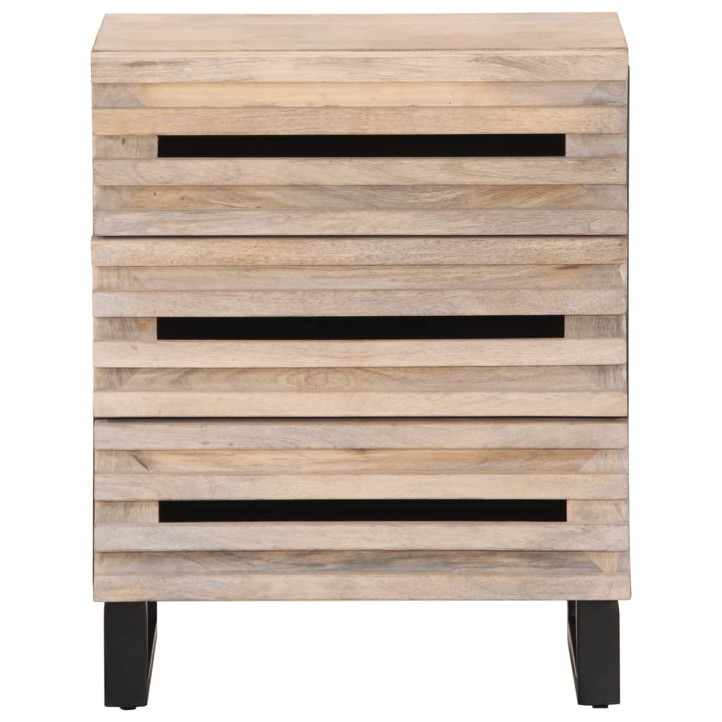 Sängbord Nattduksbord Trä 50x34x62 cm massivt mangoträ