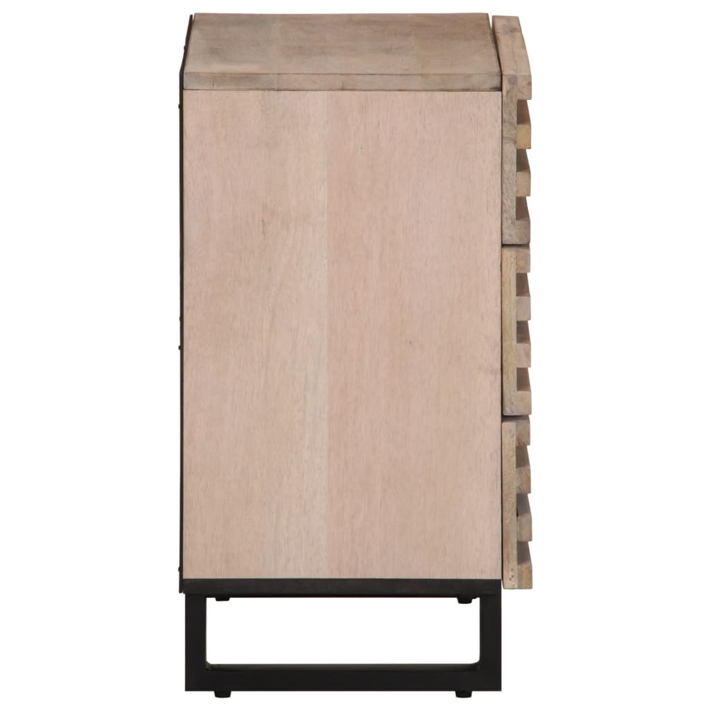 Sängbord Nattduksbord Trä 50x34x62 cm massivt mangoträ