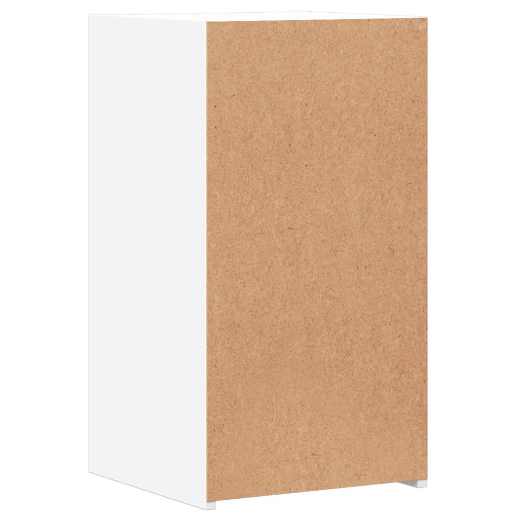Sängbord 2 st vit 35x34x65 cm konstruerat trä
