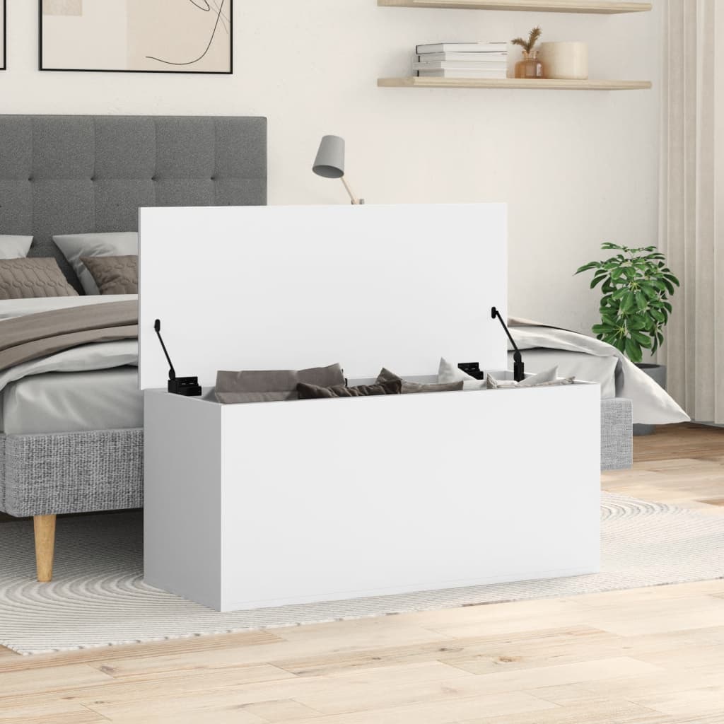 Förvaringskista Vit 100x42x46 cm
