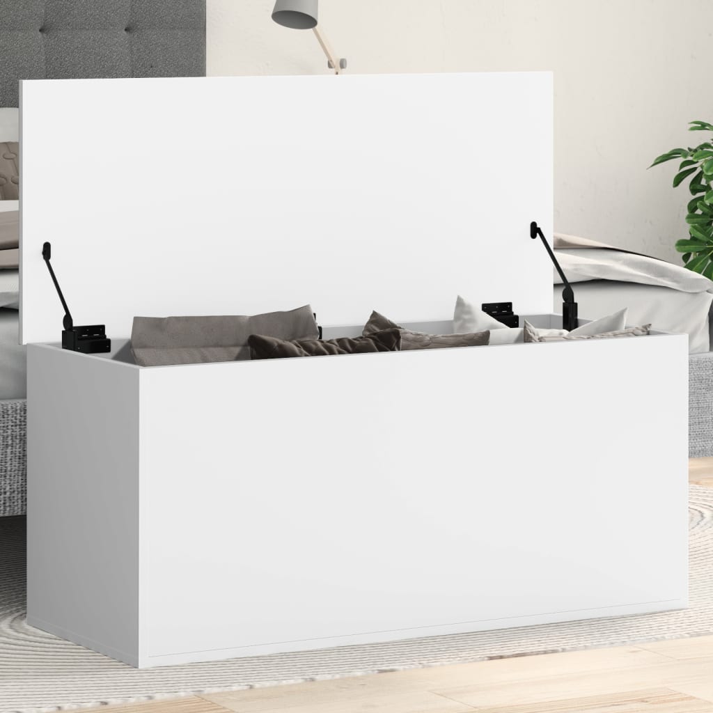 Förvaringskista Vit 100x42x46 cm
