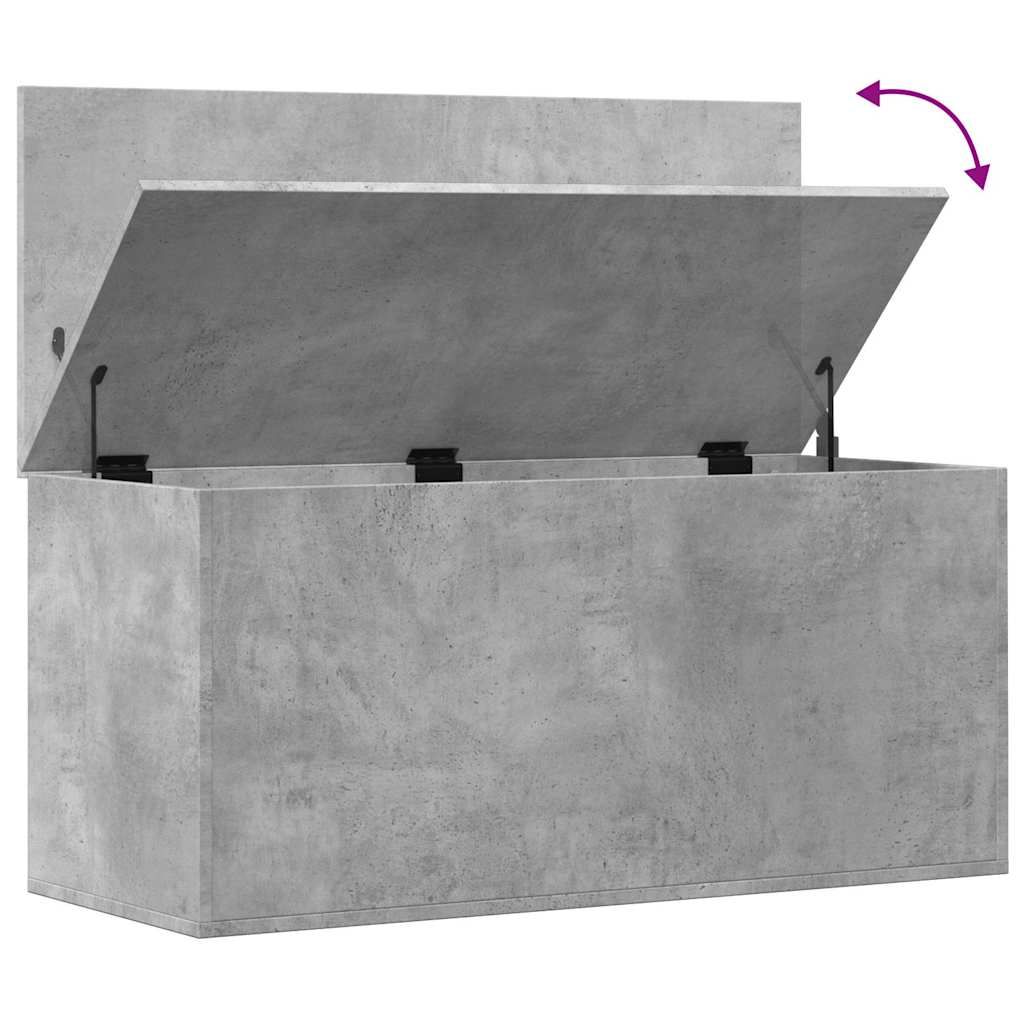 Förvaringskista Betonggrå 100x42x46 cm