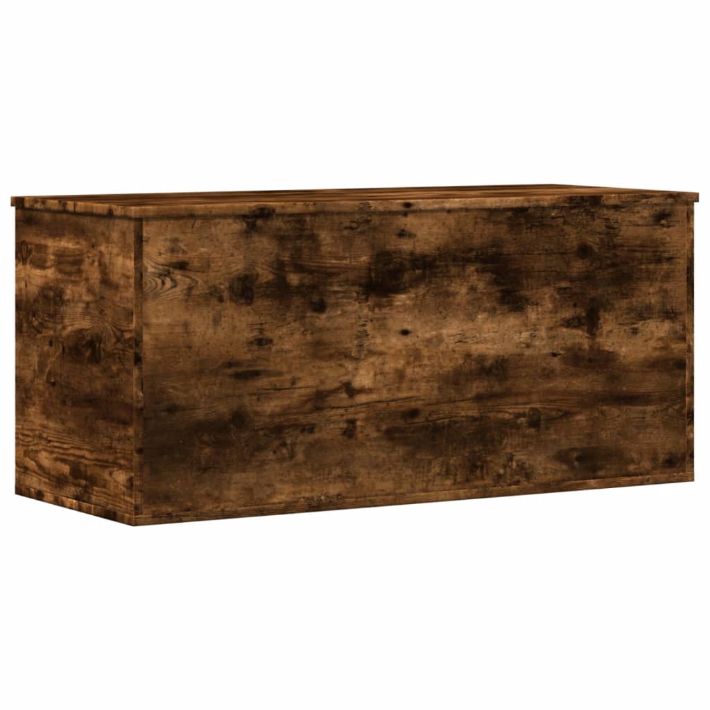 Förvaringskista Rökfärgad Ek 100x42x46 cm