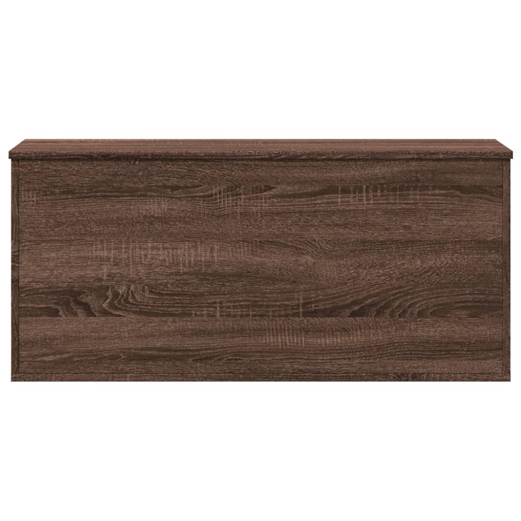 Förvaringsbänk Förvaringslåda Brun Ek 100x42x46 cm