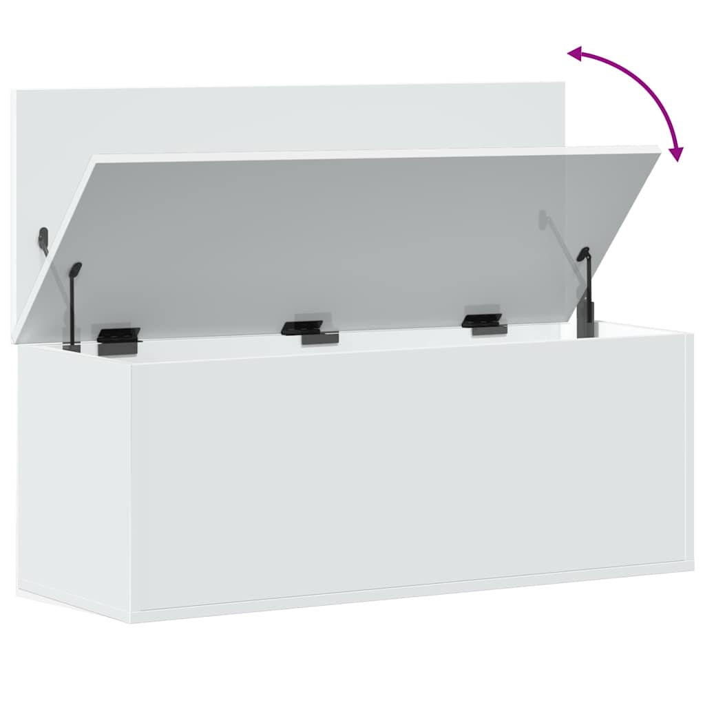 Förvaringskista Vit 90x35x35 cm