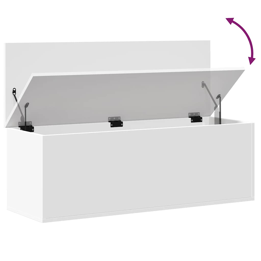 Förvaringskista Vit 102x35x35 cm