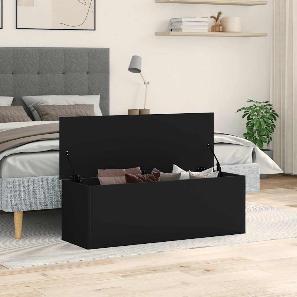 Förvaringskista Svart 102x35x35 cm