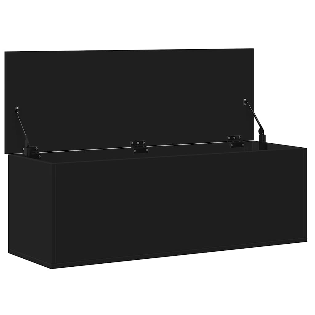 Förvaringskista Svart 102x35x35 cm