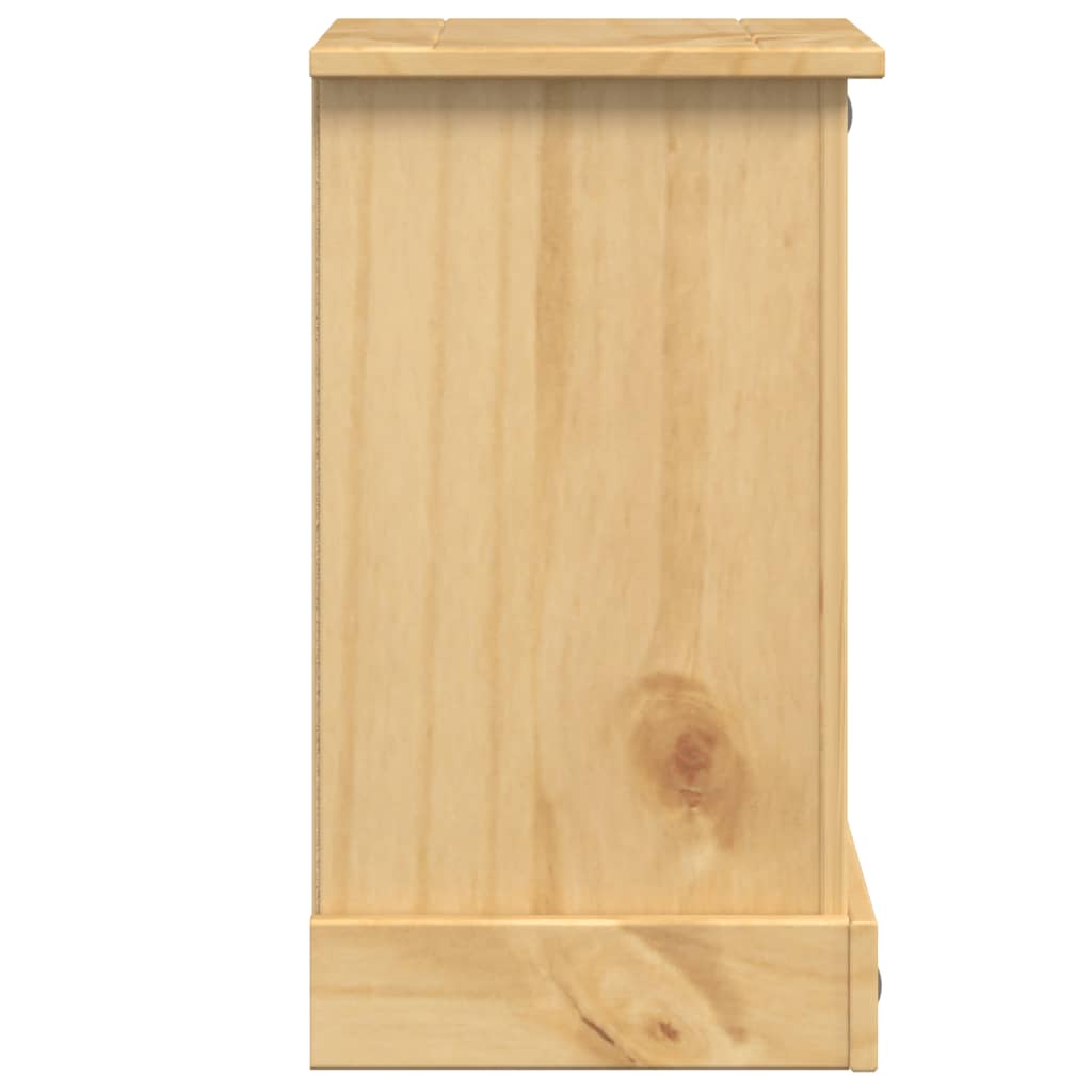 Sängbord Nattduksbord Trä Corona 35x32,5x58 cm massiv furu