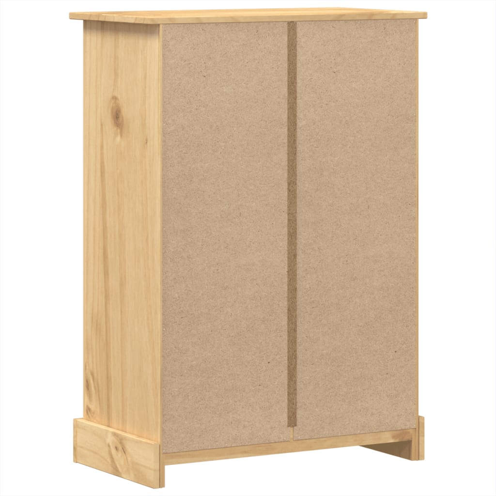 Byrå Trä Corona 80x43x114 cm massiv furu