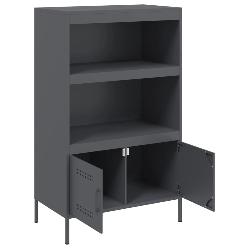 Skåp DIV. antracit 68x39x113 cm stål