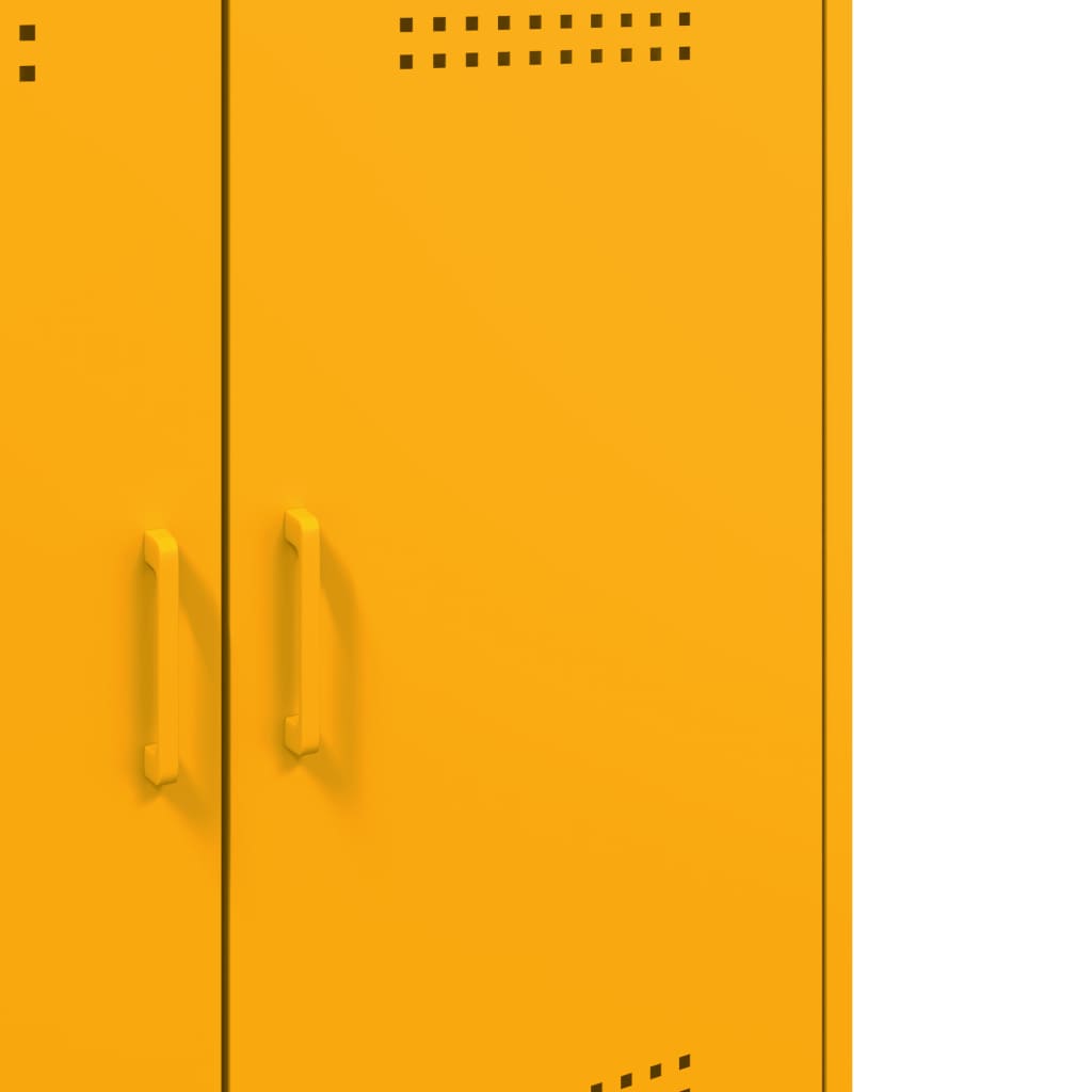 Skänk DIV. senapsgul 68x39x79 cm stål