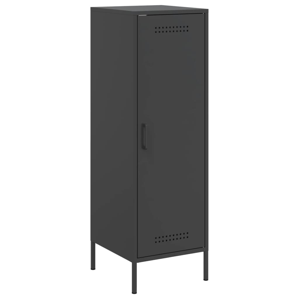 Skåp DIV. Svart 36x39x113 cm stål