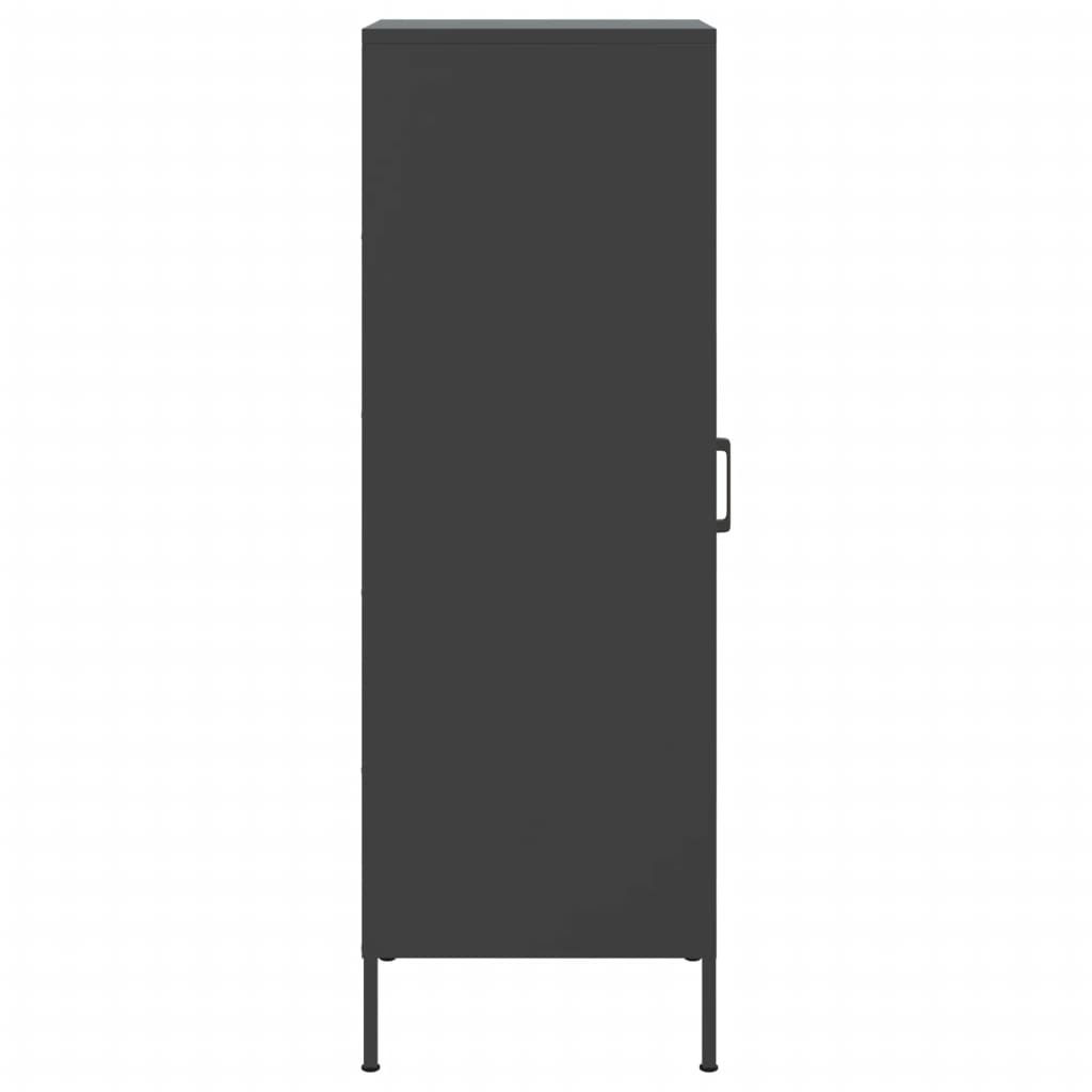 Skåp DIV. Svart 36x39x113 cm stål