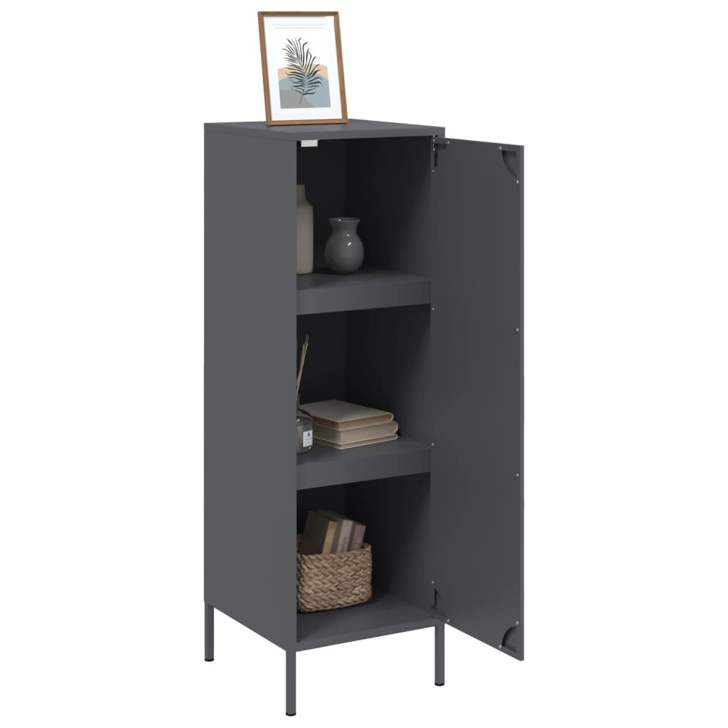 Skåp DIV. antracit 36x39x113 cm stål