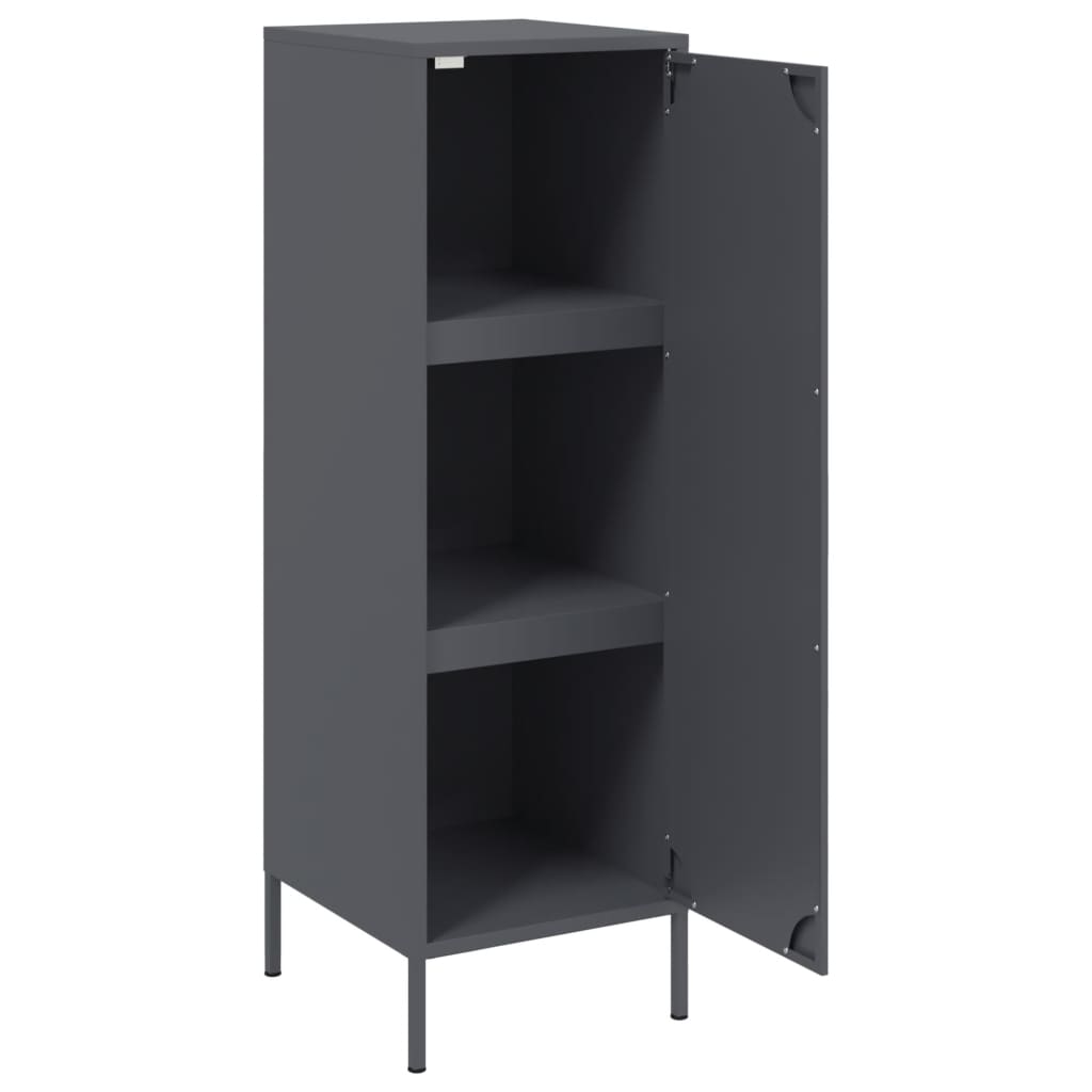 Skåp DIV. antracit 36x39x113 cm stål