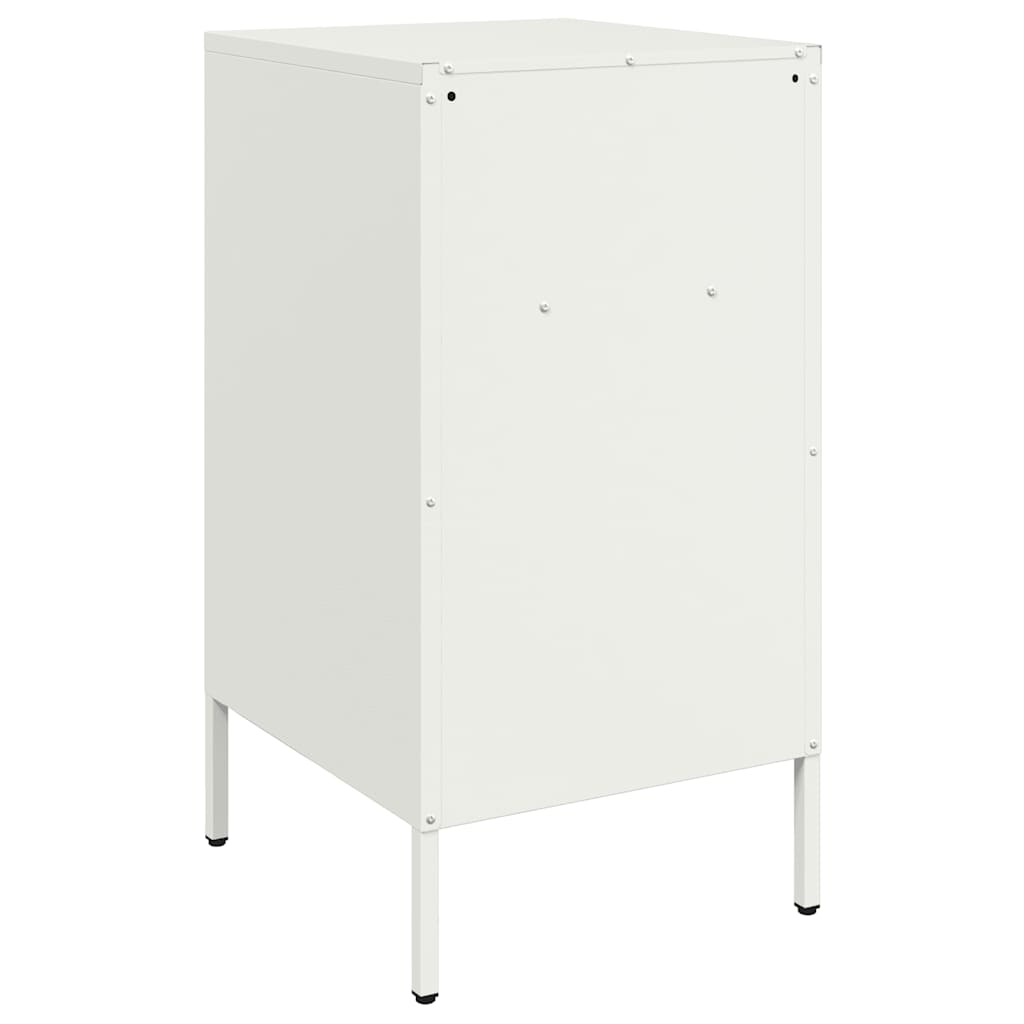 Sängbord 2 st vit 36x39x68 cm stål