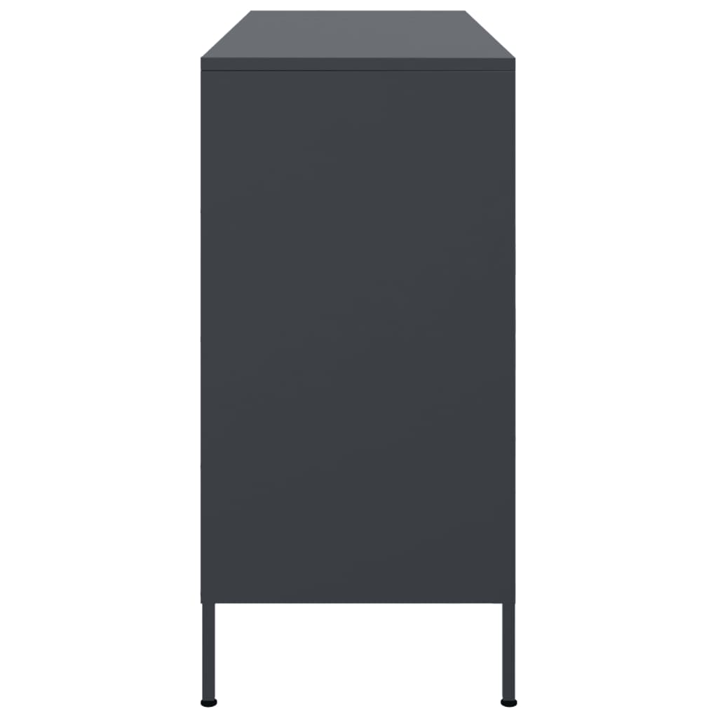 Skåp antracit 100,5x39x79 cm stål