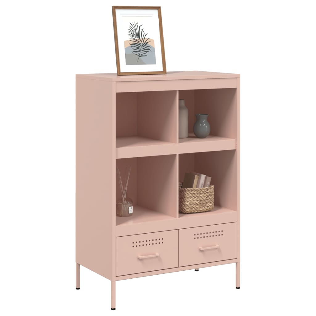 Skåp DIV. rosa 68x39x101,5 cm stål