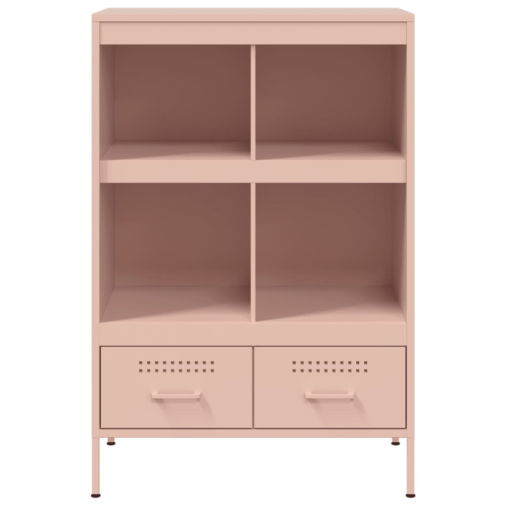 Skåp DIV. rosa 68x39x101,5 cm stål