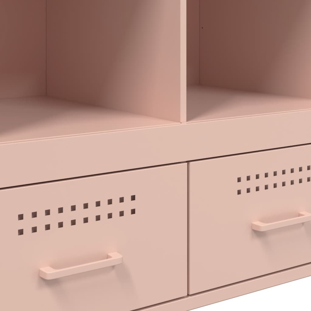 Skåp DIV. rosa 68x39x101,5 cm stål
