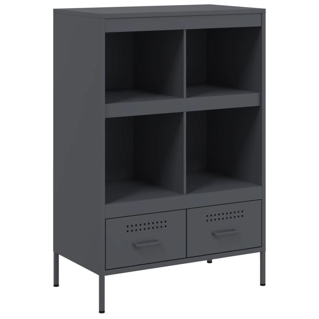 Skåp DIV. antracit 68x39x101,5 cm stål