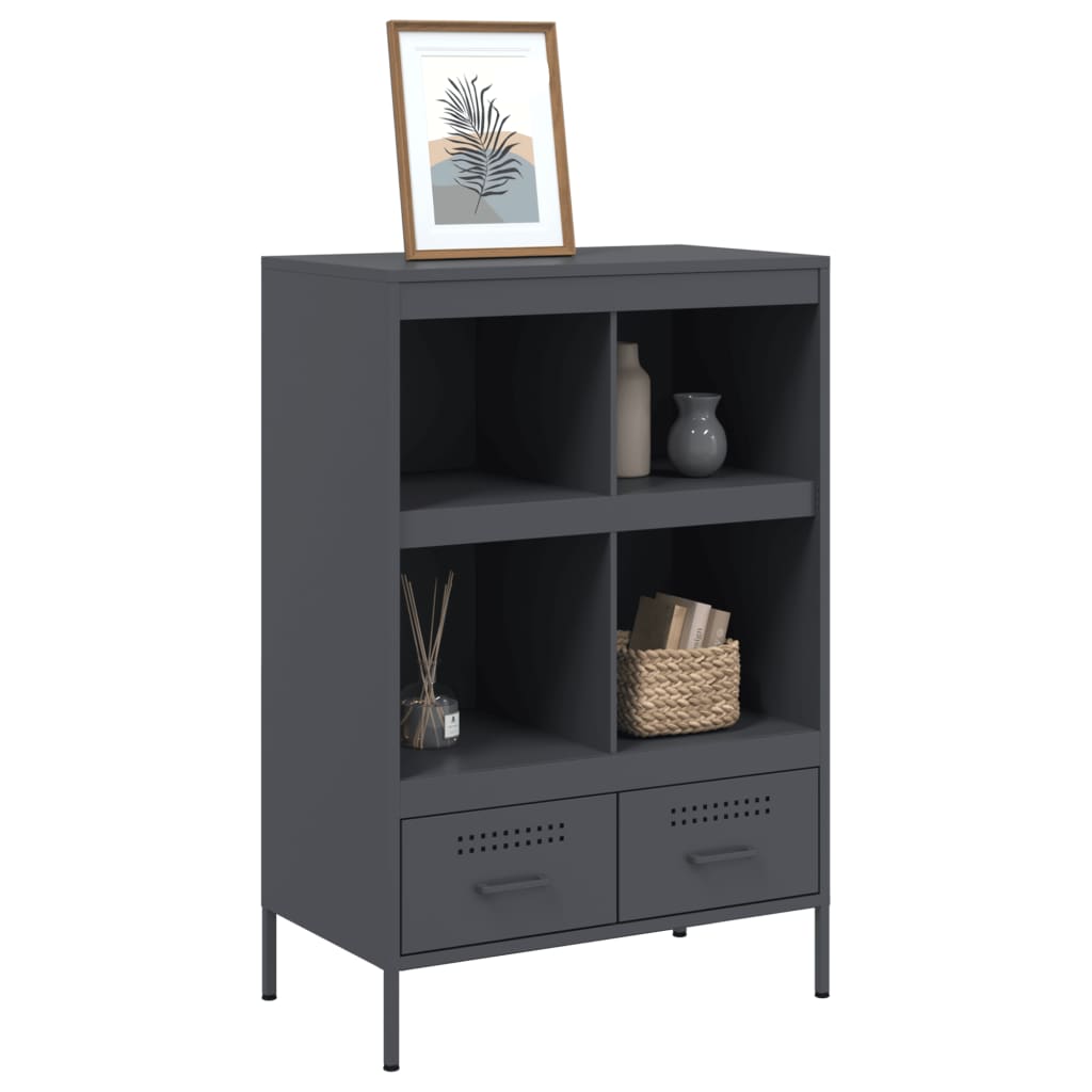 Skåp DIV. antracit 68x39x101,5 cm stål