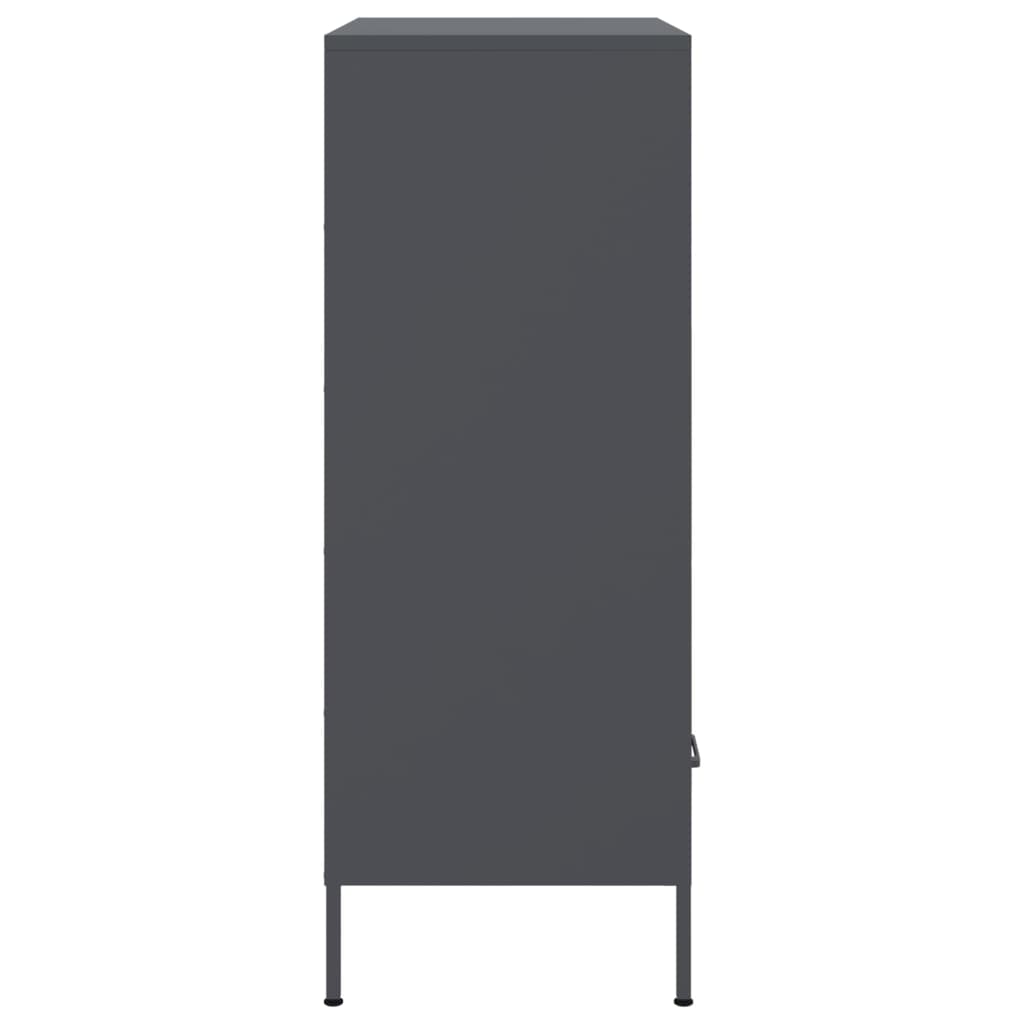 Skåp DIV. antracit 68x39x101,5 cm stål