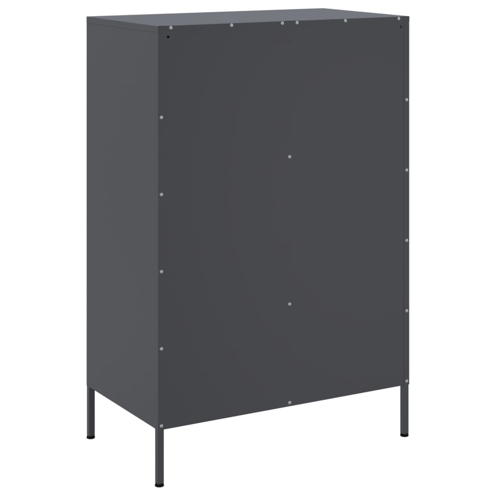 Skåp DIV. antracit 68x39x101,5 cm stål