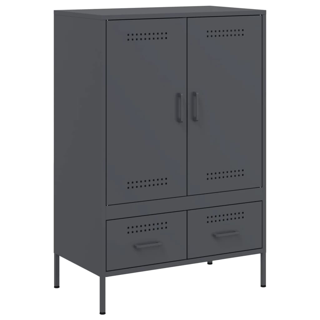 Skåp DIV. antracit 68x39x101,5 cm stål