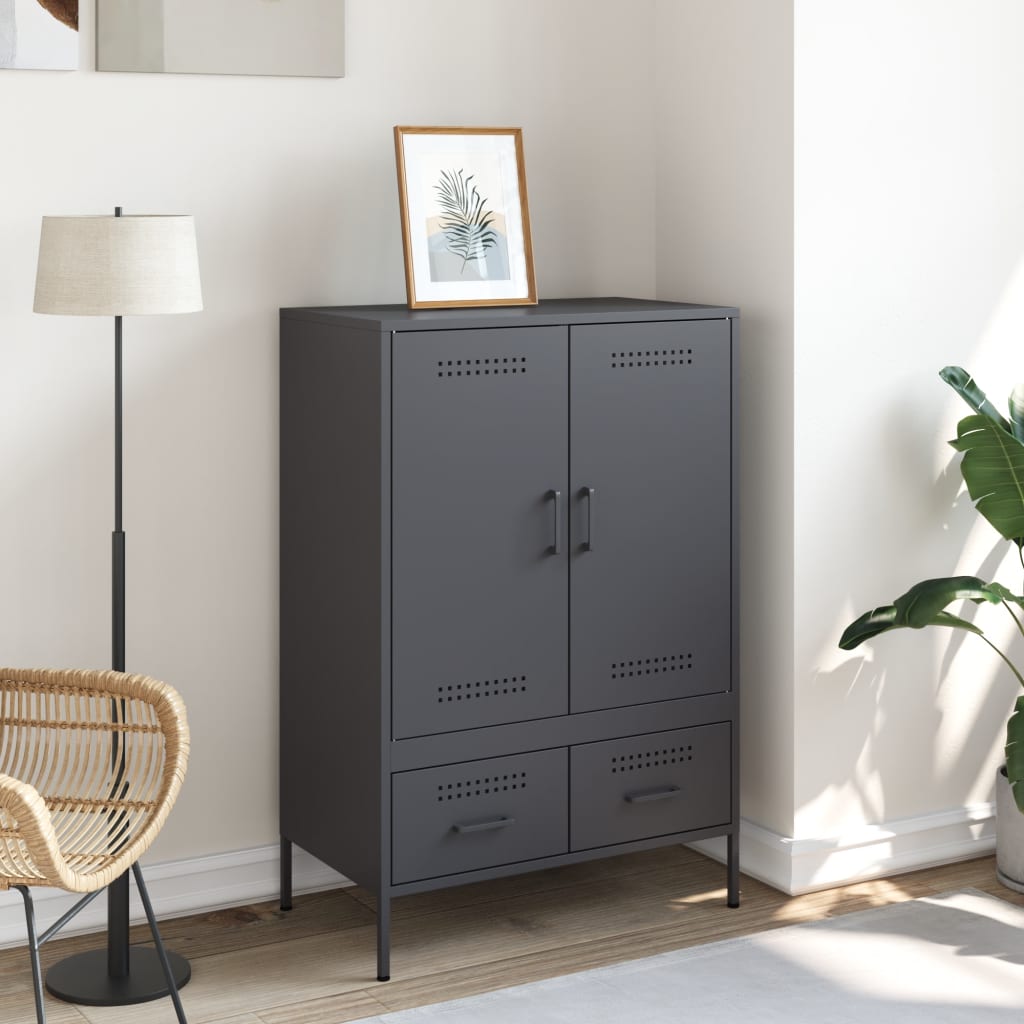 Skåp DIV. antracit 68x39x101,5 cm stål
