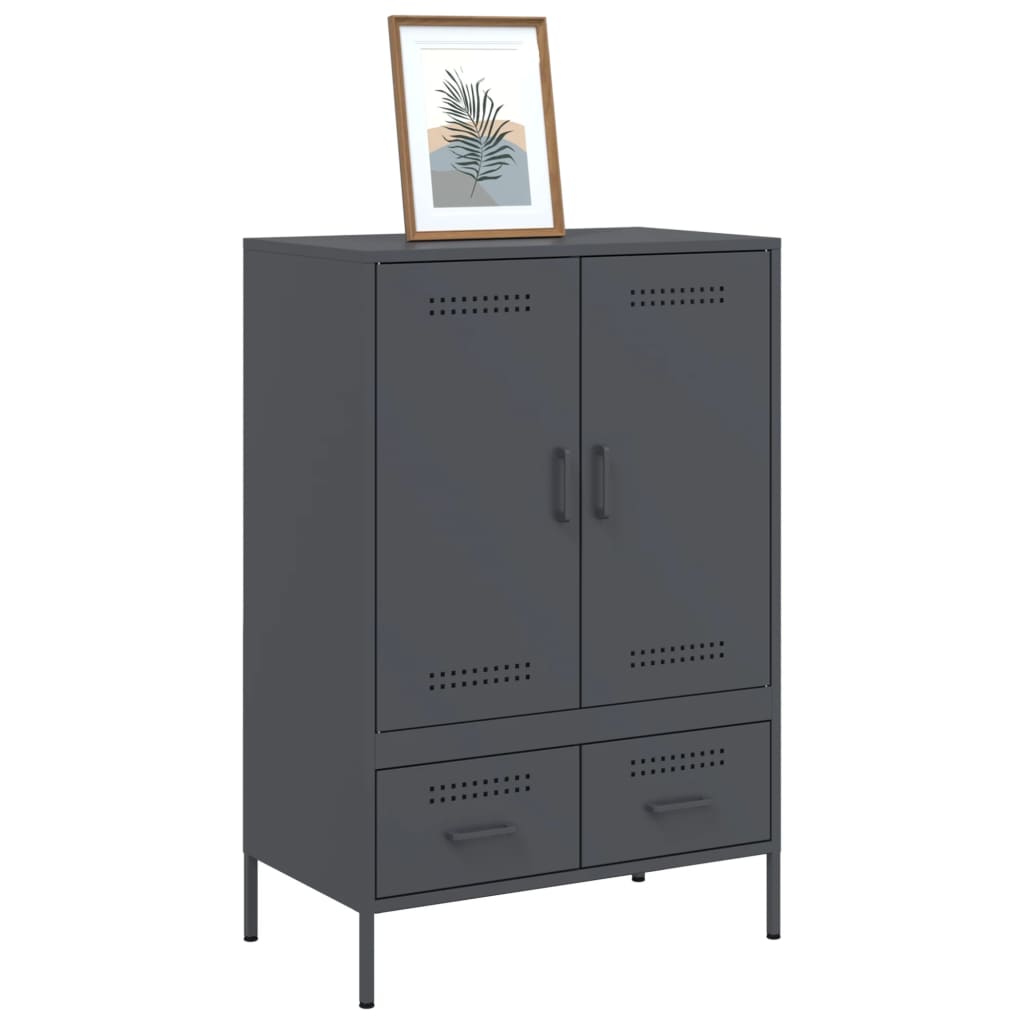 Skåp DIV. antracit 68x39x101,5 cm stål