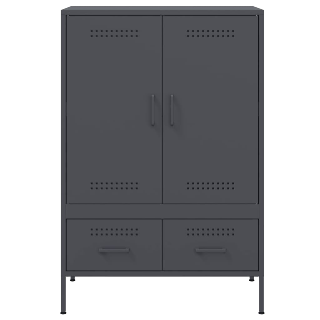 Skåp DIV. antracit 68x39x101,5 cm stål