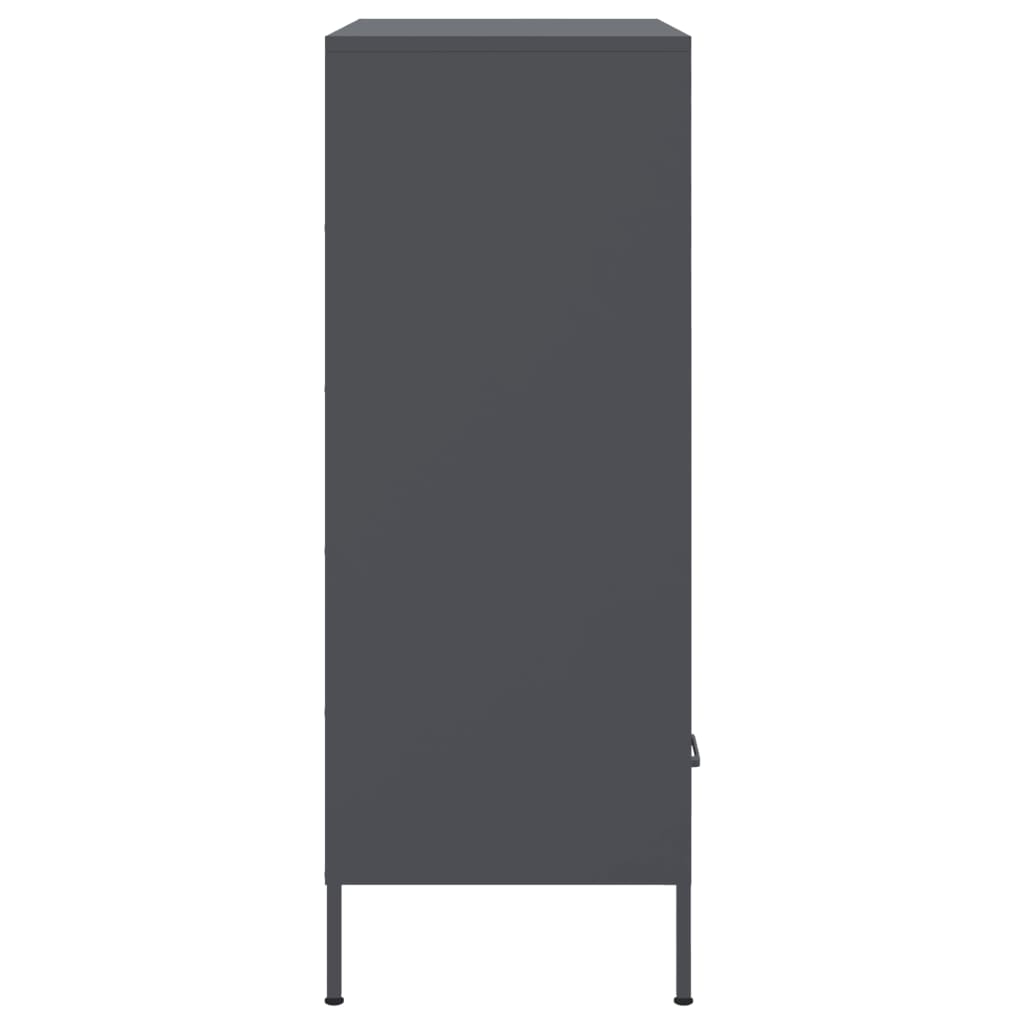 Skåp DIV. antracit 68x39x101,5 cm stål