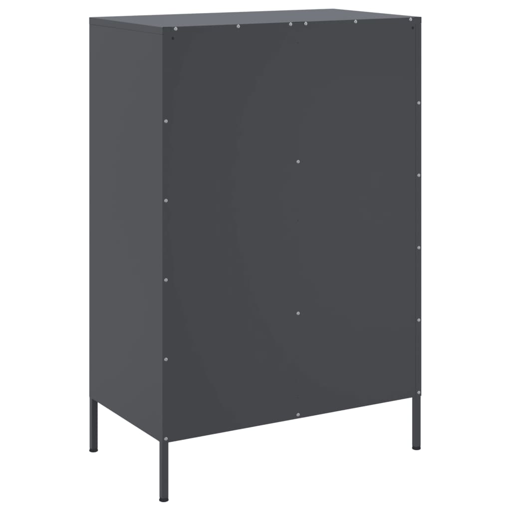 Skåp DIV. antracit 68x39x101,5 cm stål