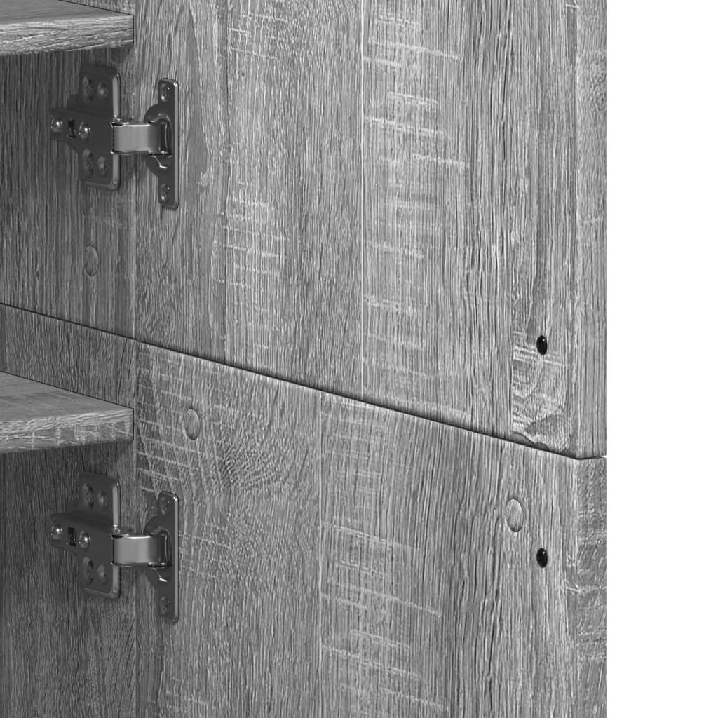 Skoställ Sonoma Grå 80x39x178 cm