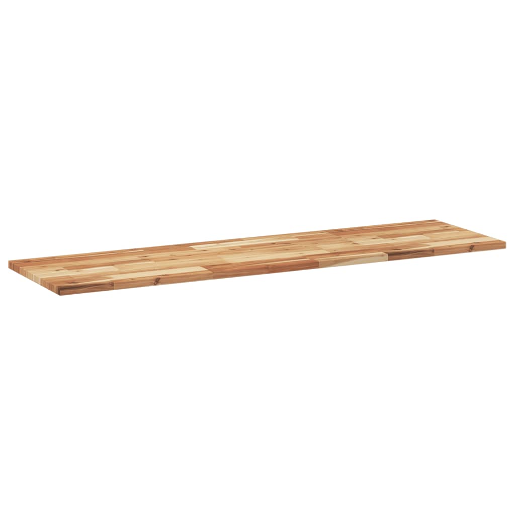 Bänkskiva för badrum behandlad 140x40x2 cm massivt akaciaträ