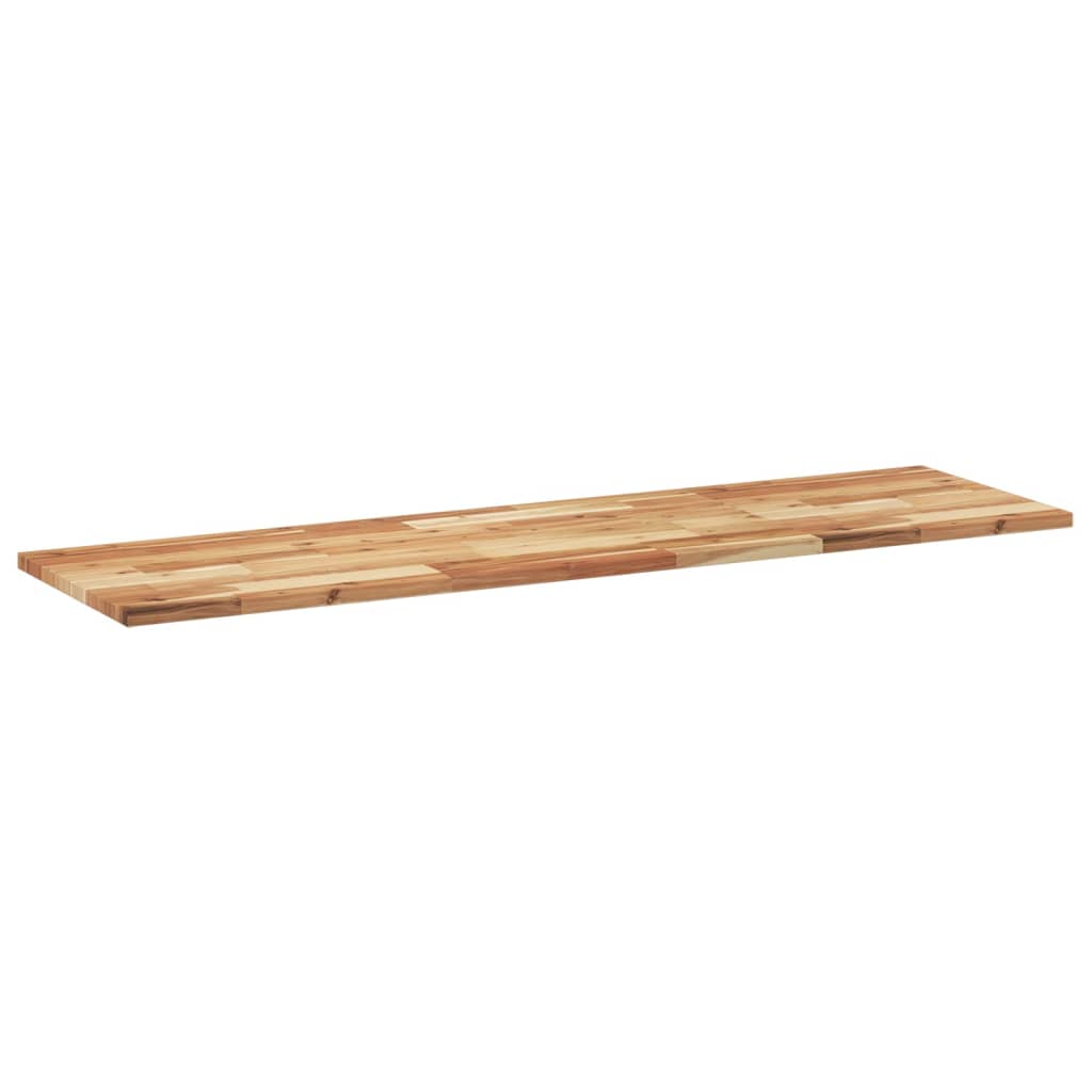 Bänkskiva för badrum behandlad 140x40x2 cm massivt akaciaträ
