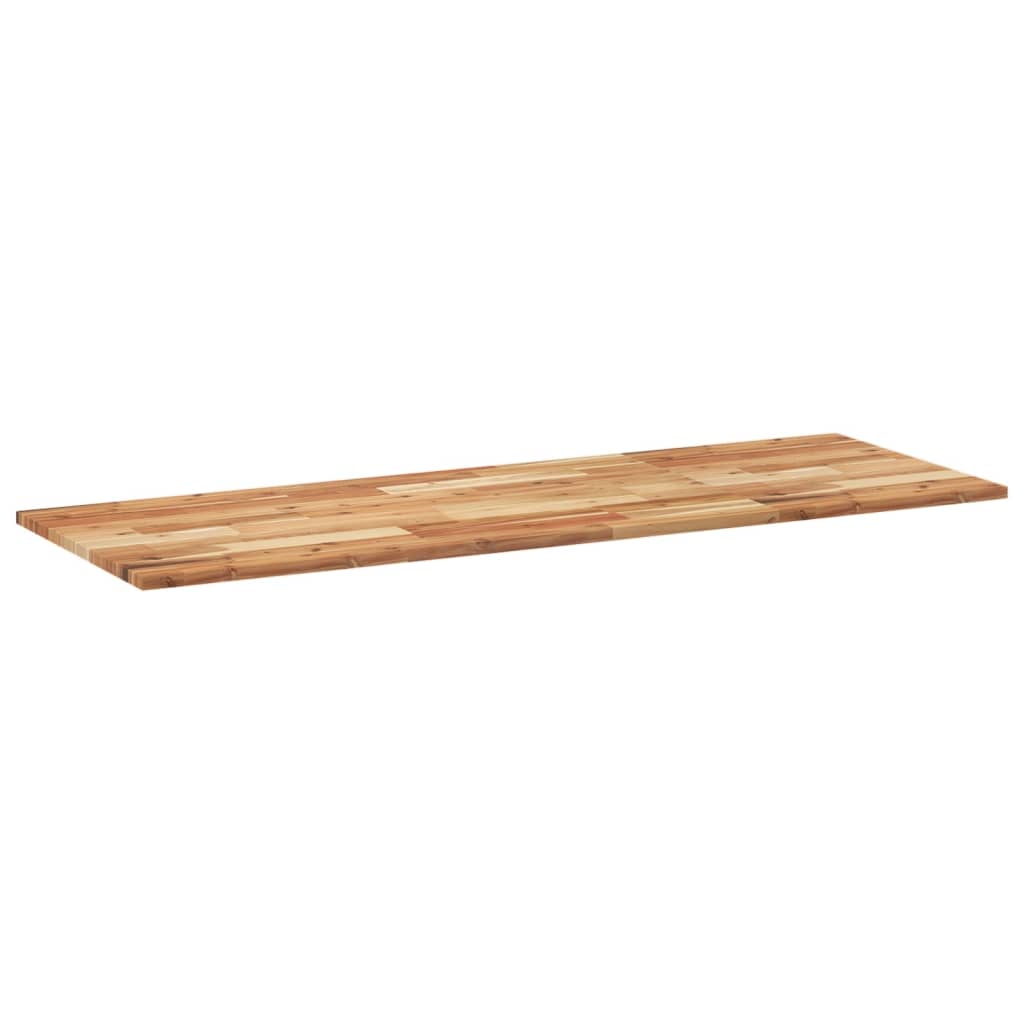 Bänkskiva för badrum behandlad 120x50x2 cm massivt akaciaträ