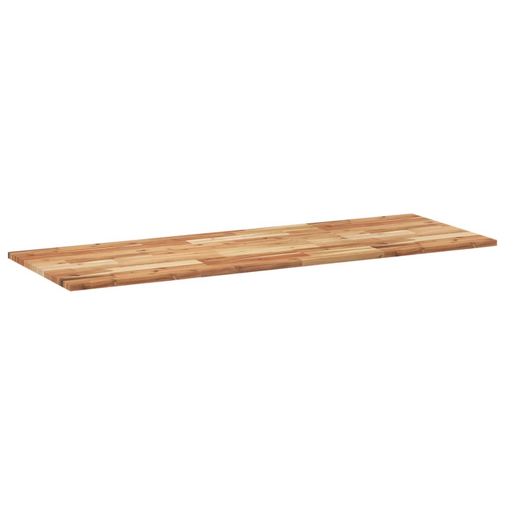 Bänkskiva för badrum behandlad 140x50x2 cm massivt akaciaträ
