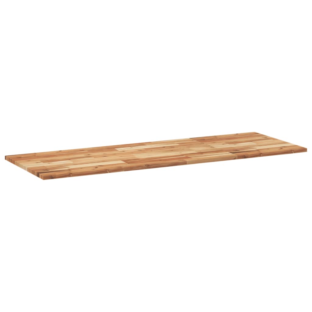 Bänkskiva för badrum behandlad 140x50x2 cm massivt akaciaträ