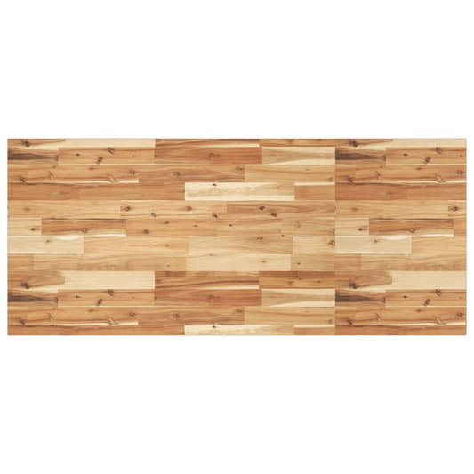 Bänkskiva för badrum behandlad 120x60x2 cm massivt akaciaträ