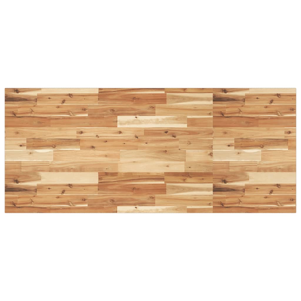 Bänkskiva för badrum behandlad 140x60x2 cm massivt akaciaträ