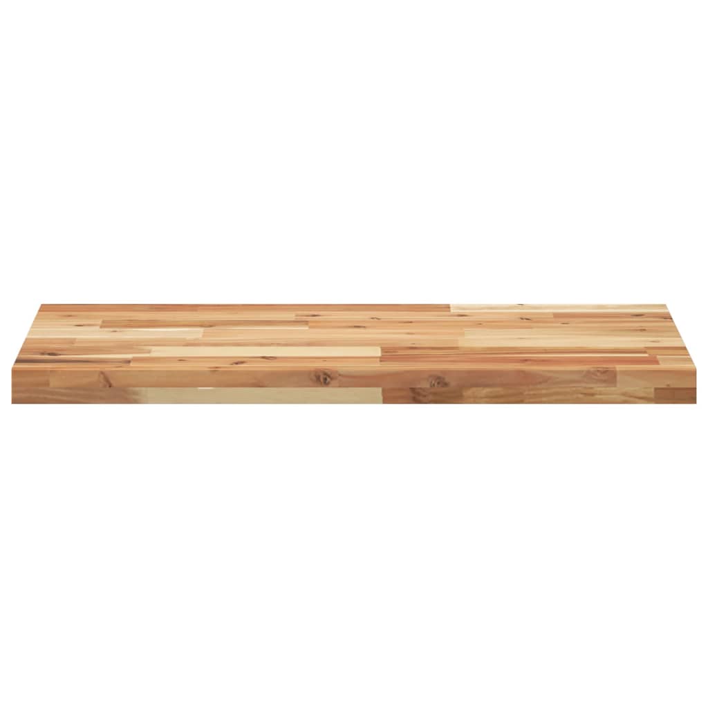 Bänkskiva för badrum behandlad 120x40x4 cm massivt akaciaträ