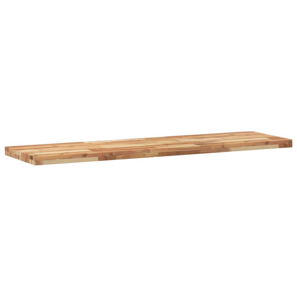Bänkskiva för badrum behandlad 120x40x4 cm massivt akaciaträ