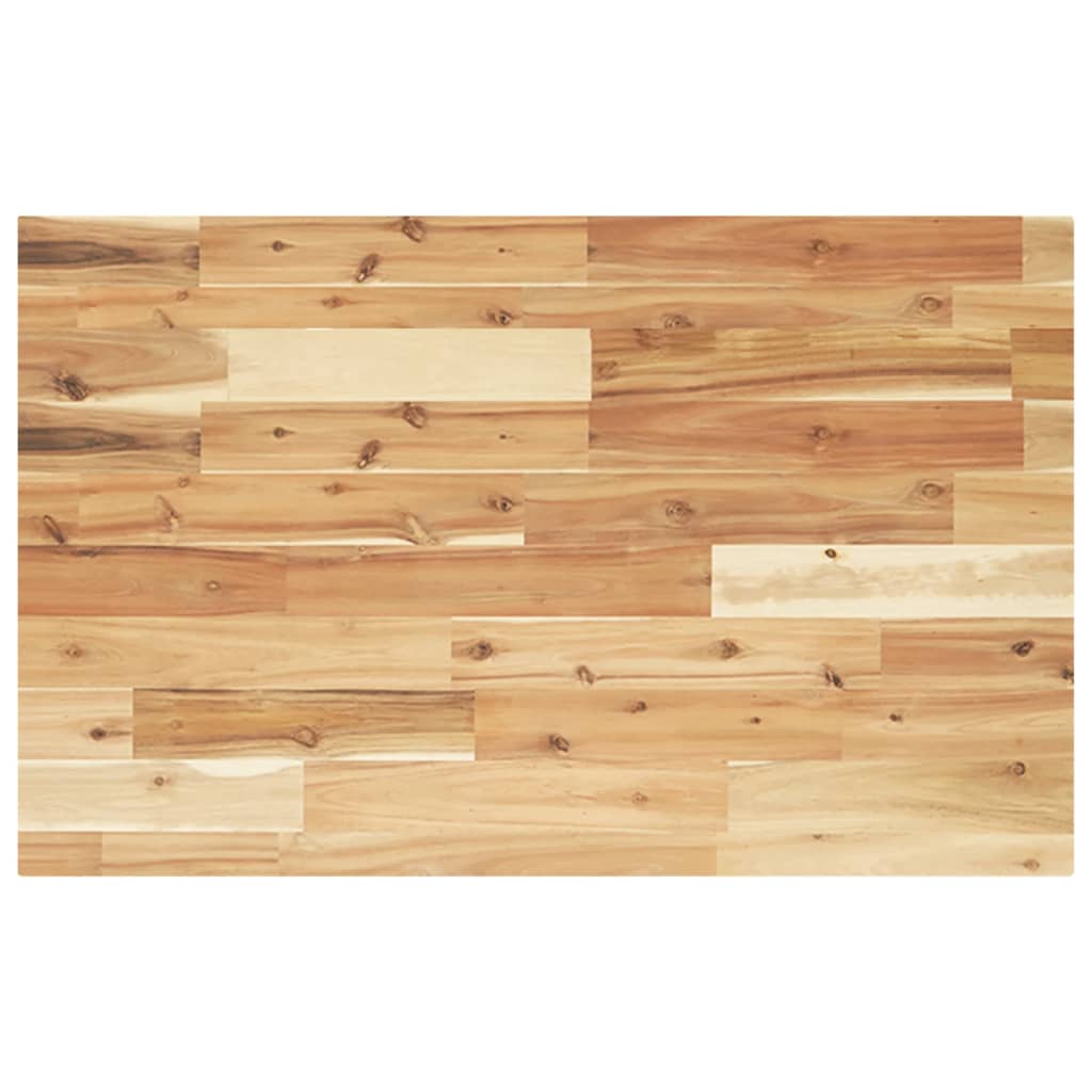 Bänkskiva för badrum behandlad 100x50x4 cm massivt akaciaträ