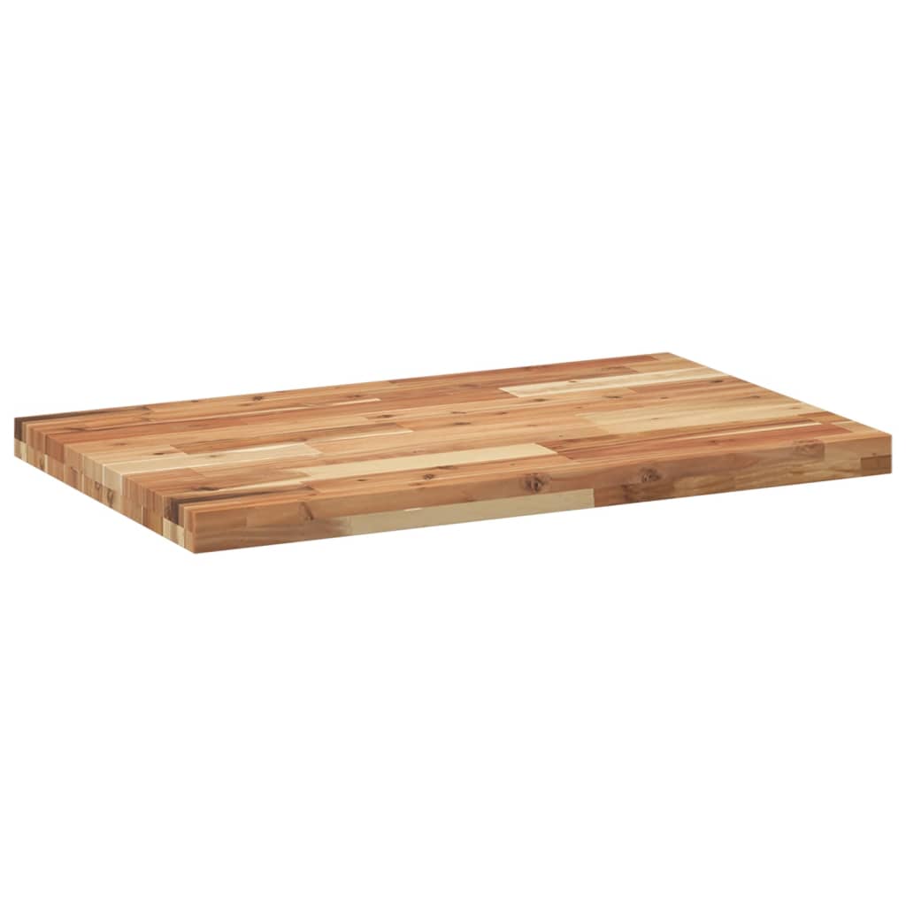 Bänkskiva för badrum behandlad 100x50x4 cm massivt akaciaträ