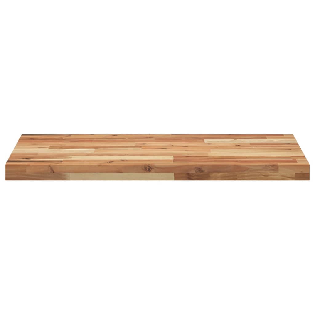 Bänkskiva för badrum behandlad 120x50x4 cm massivt akaciaträ