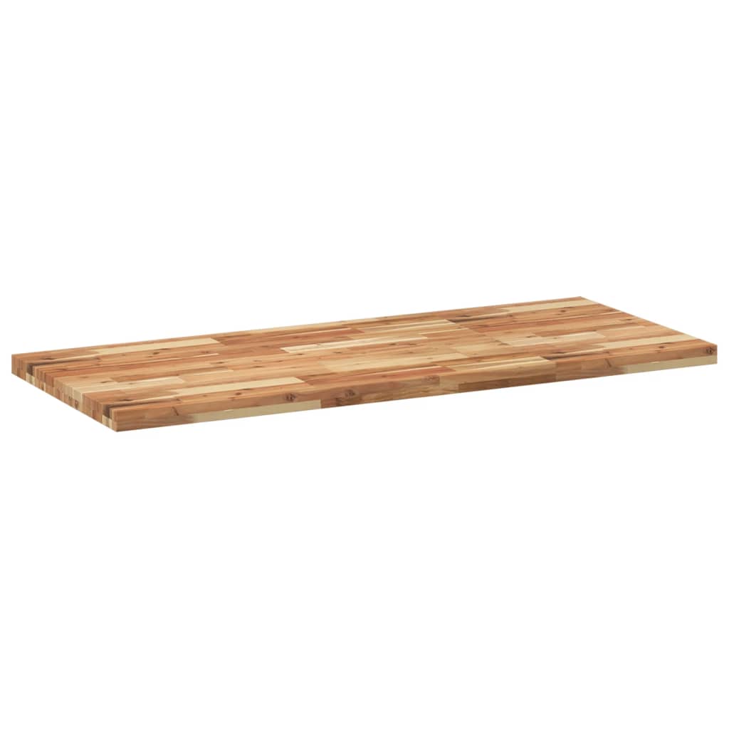 Bänkskiva för badrum behandlad 120x60x4 cm massivt akaciaträ