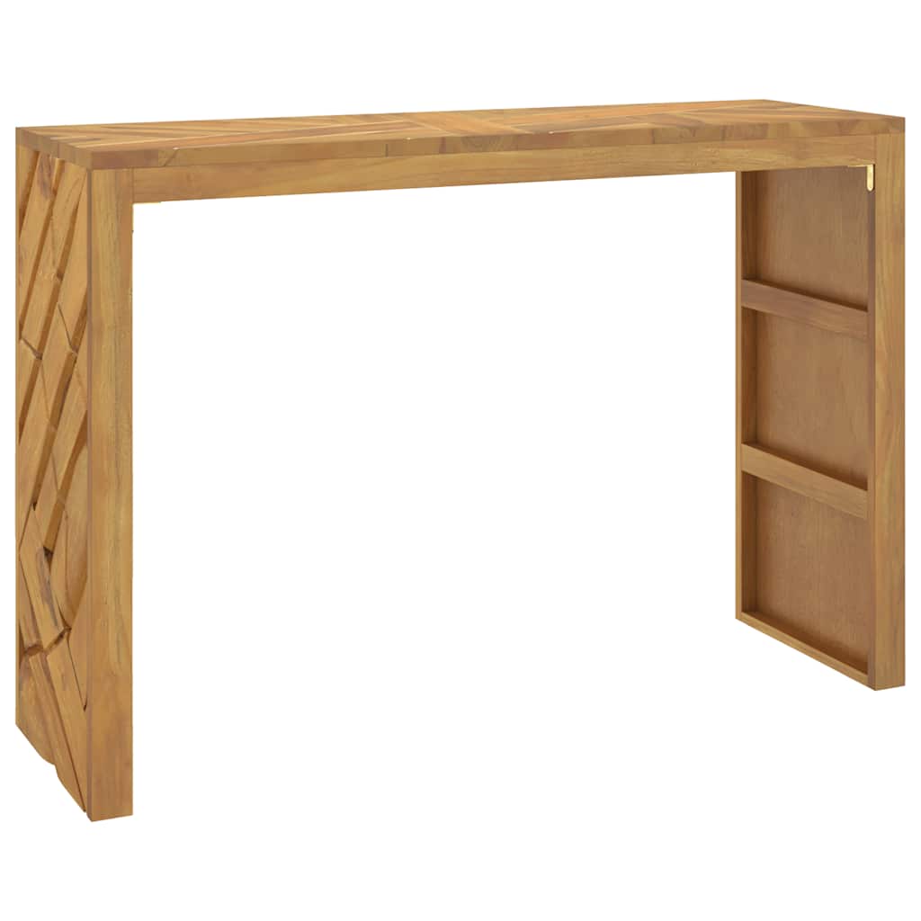 Avlastningsbord Konsollbord Trä 110x35x75 cm massiv teak